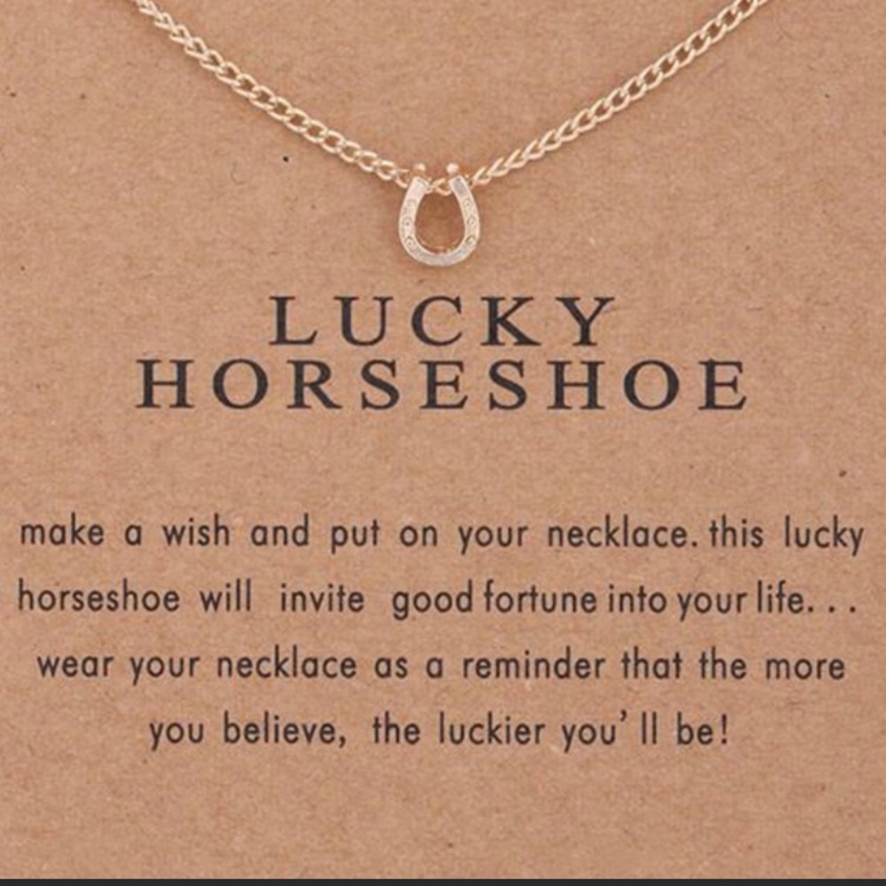 ⭐️ Dainty Lucky Horseshoe Necklace ⭐️ 2 for 20❗️ - Picture 2 of 2